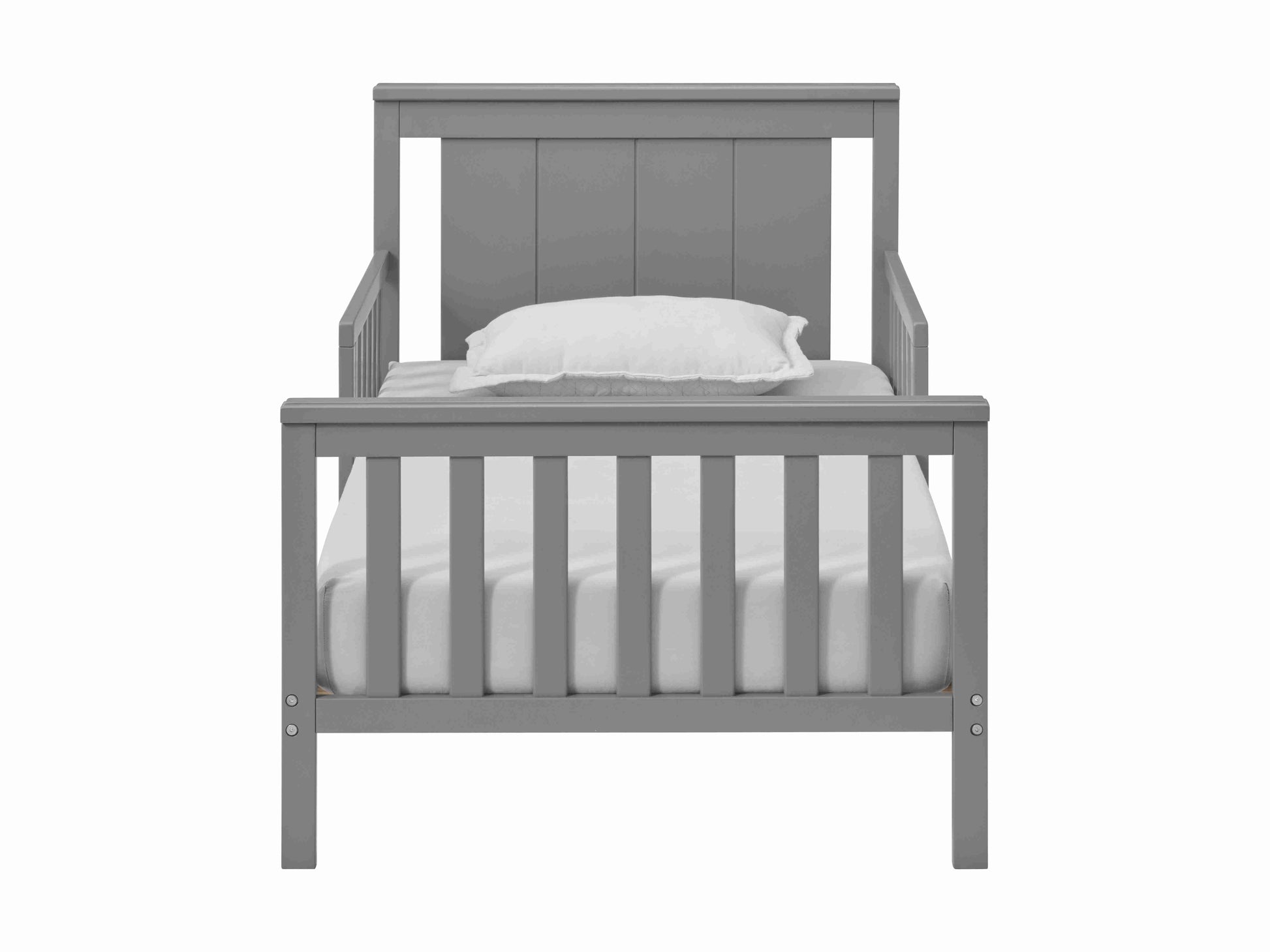 Lazio Toddler Bed - Front View of Toddler Bed Gray