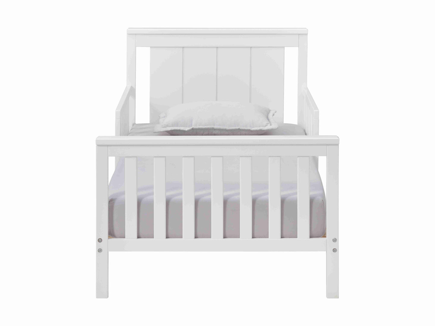Lazio Toddler Bed - Front View of Toddler Bed White