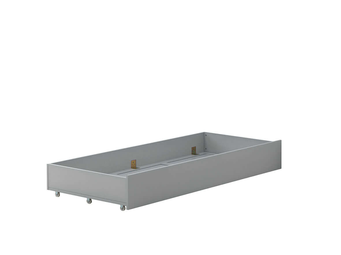 Trundle - Model 3739 - Inclined Side View of Trundle Model 3739 Multi Tone Gray Without Mattress