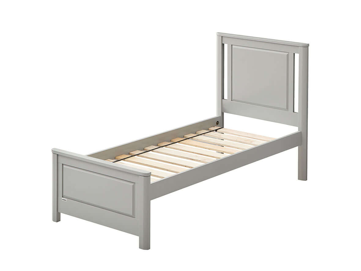 Teen Bed - Model 301 - Inclined Side View of Teen Bed Model 301 Gray