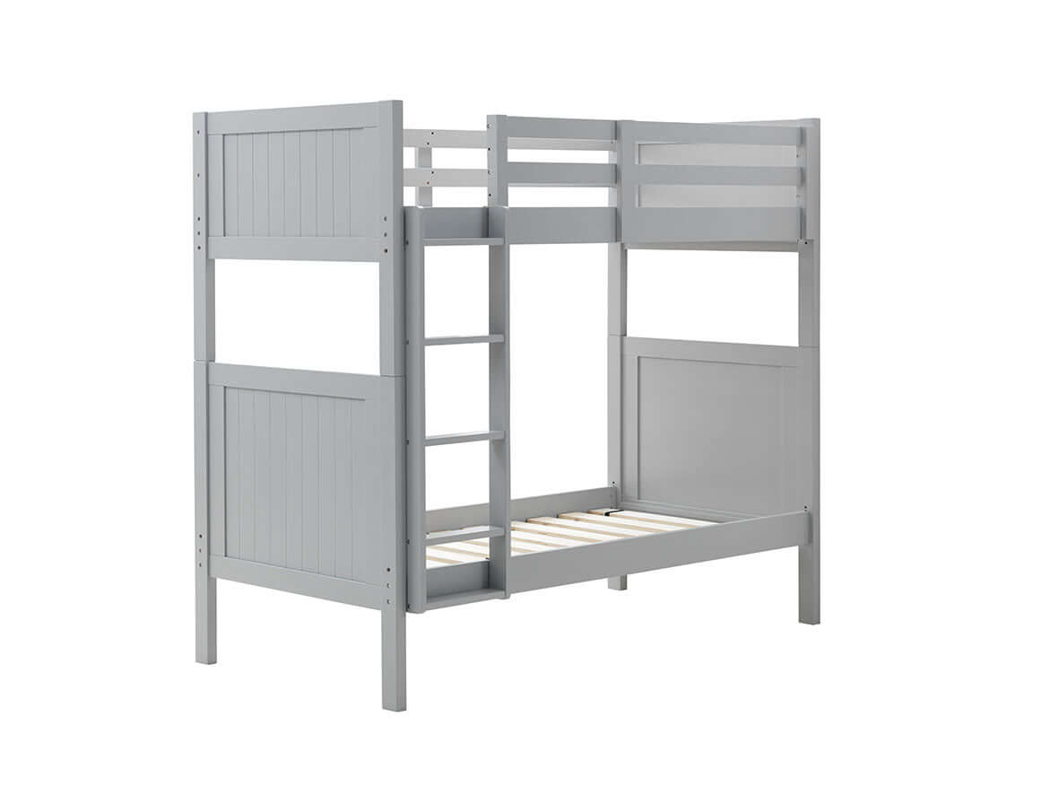 Bunk Bed - Model 2022 - Inclined Side View of Bunk Bed Model 2022 Gray