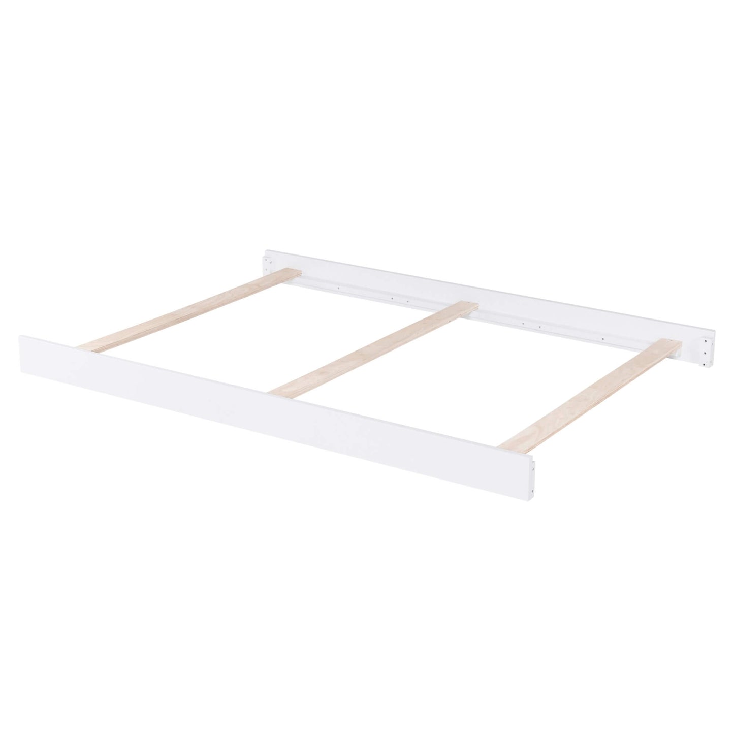 Lazio Full Bed Conversion Kit - Top Inclined Side View of Lazio Full Bed Conversion Kit White