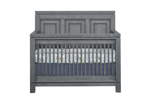 Manchester 4 In 1 Convertible Crib - Front View of Manchester 4 In 1 Convertible Crib Rustic Gray