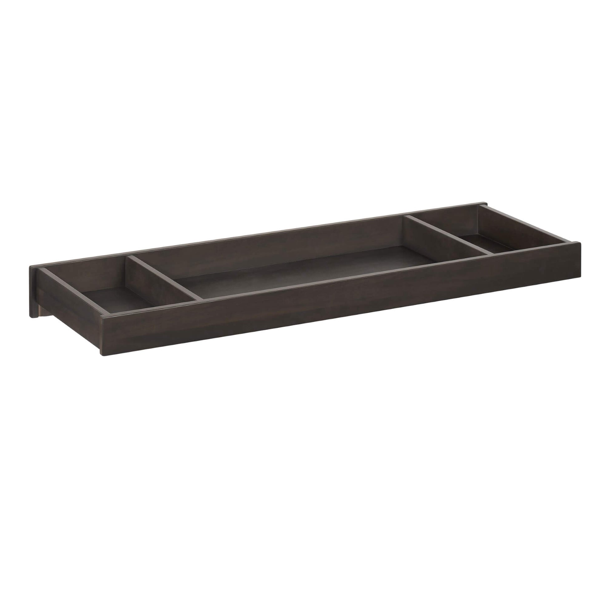 Manchester Changing Topper - Inclined Side View of Manchester Changing Topper Black Iron