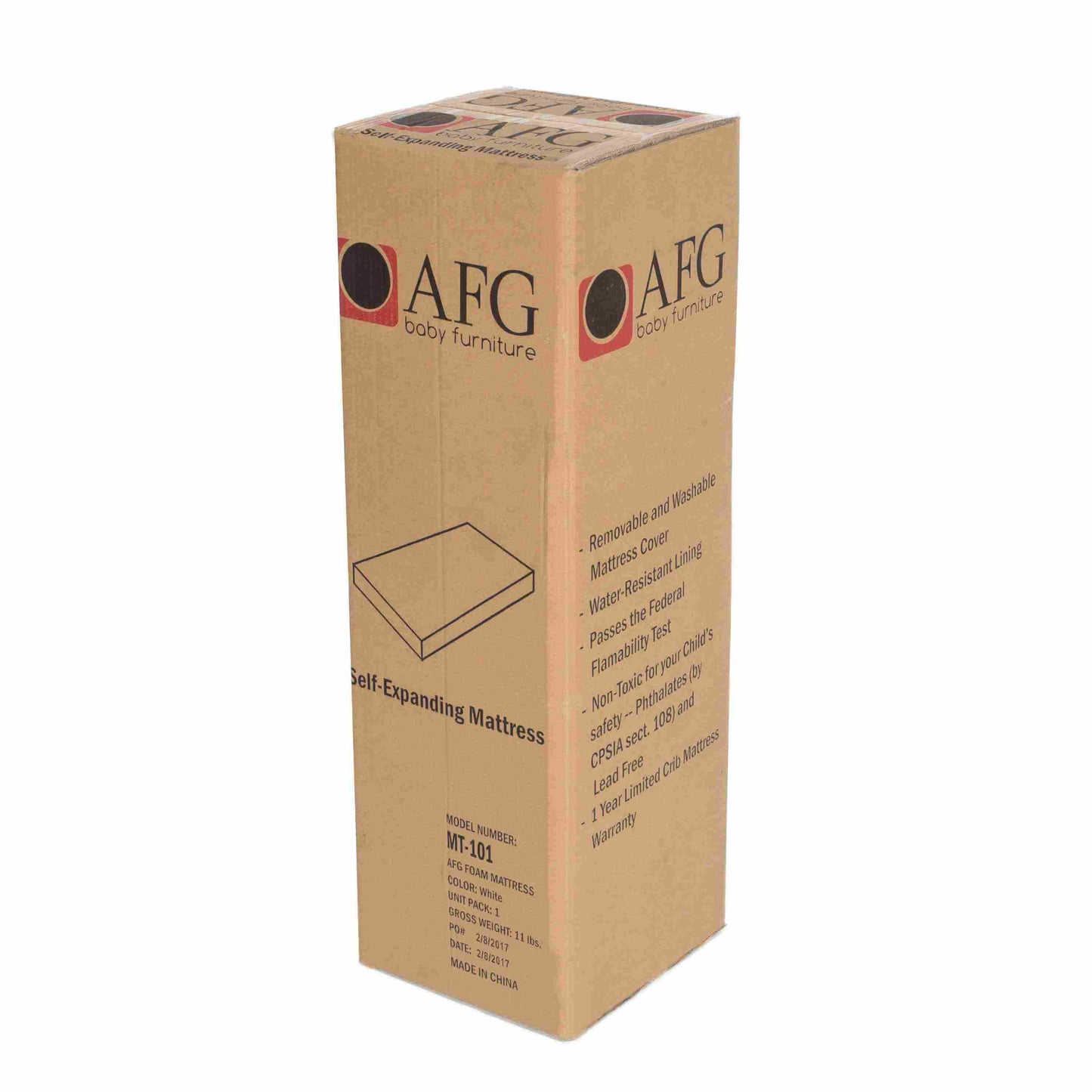 Baby Furniture Self-Expanding Deluxe Mattress - Packaged Mattress View