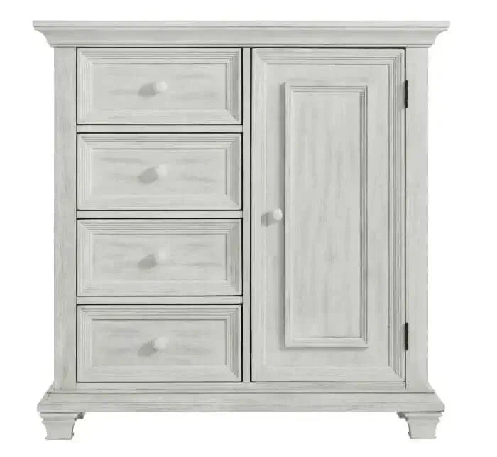 Weston Chifferobe - Front View of Weston Chifferobe Vintage White