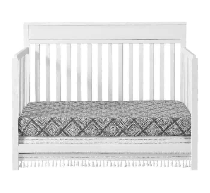 Castle Hill 4-in-1 Convertible Crib - Front View of Castle Hill Daybed Barn White