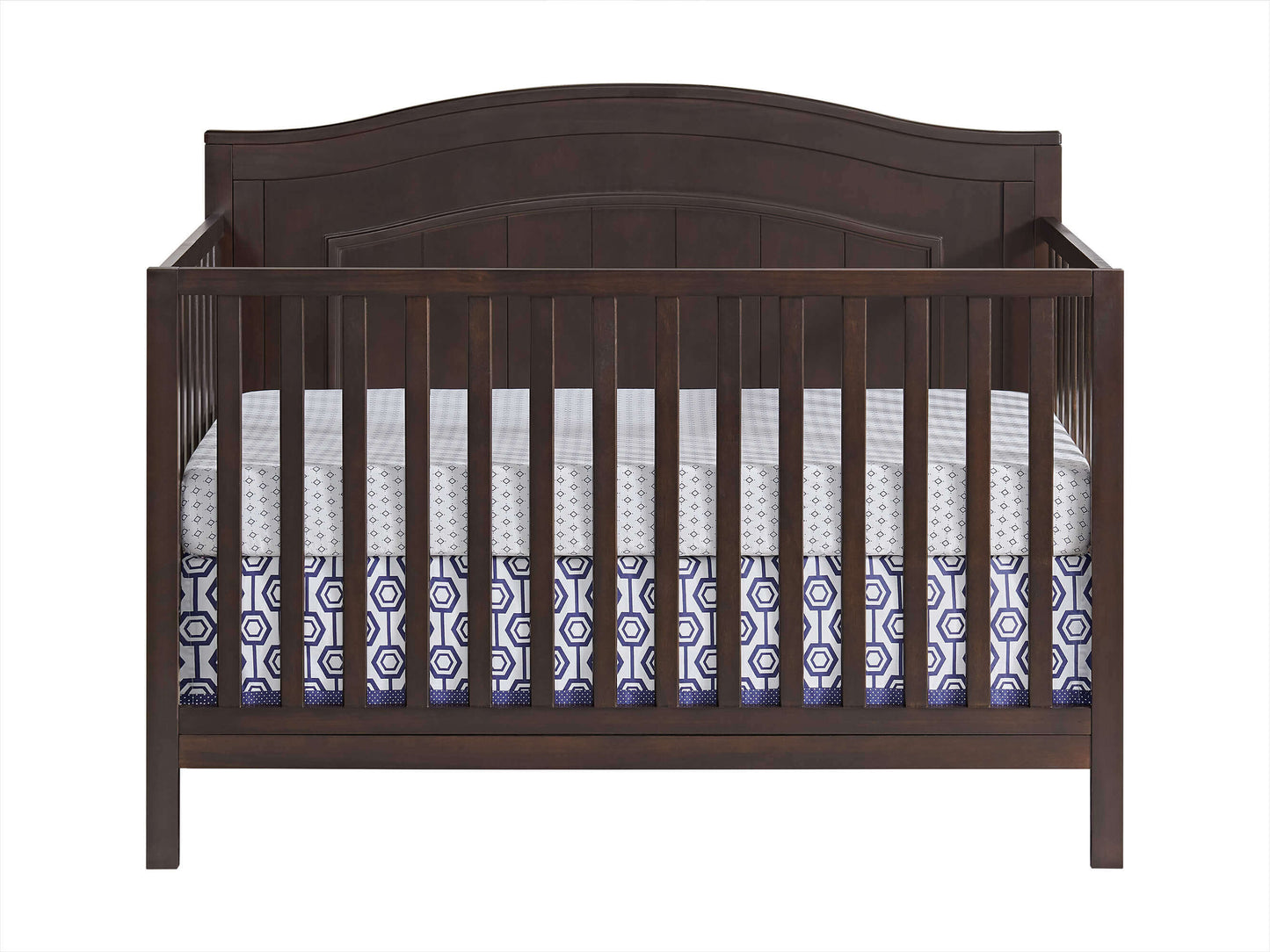 Nolan 4 in 1 Convertible Crib - Front View of Nolan 4 in 1 Convertible Crib Espresso