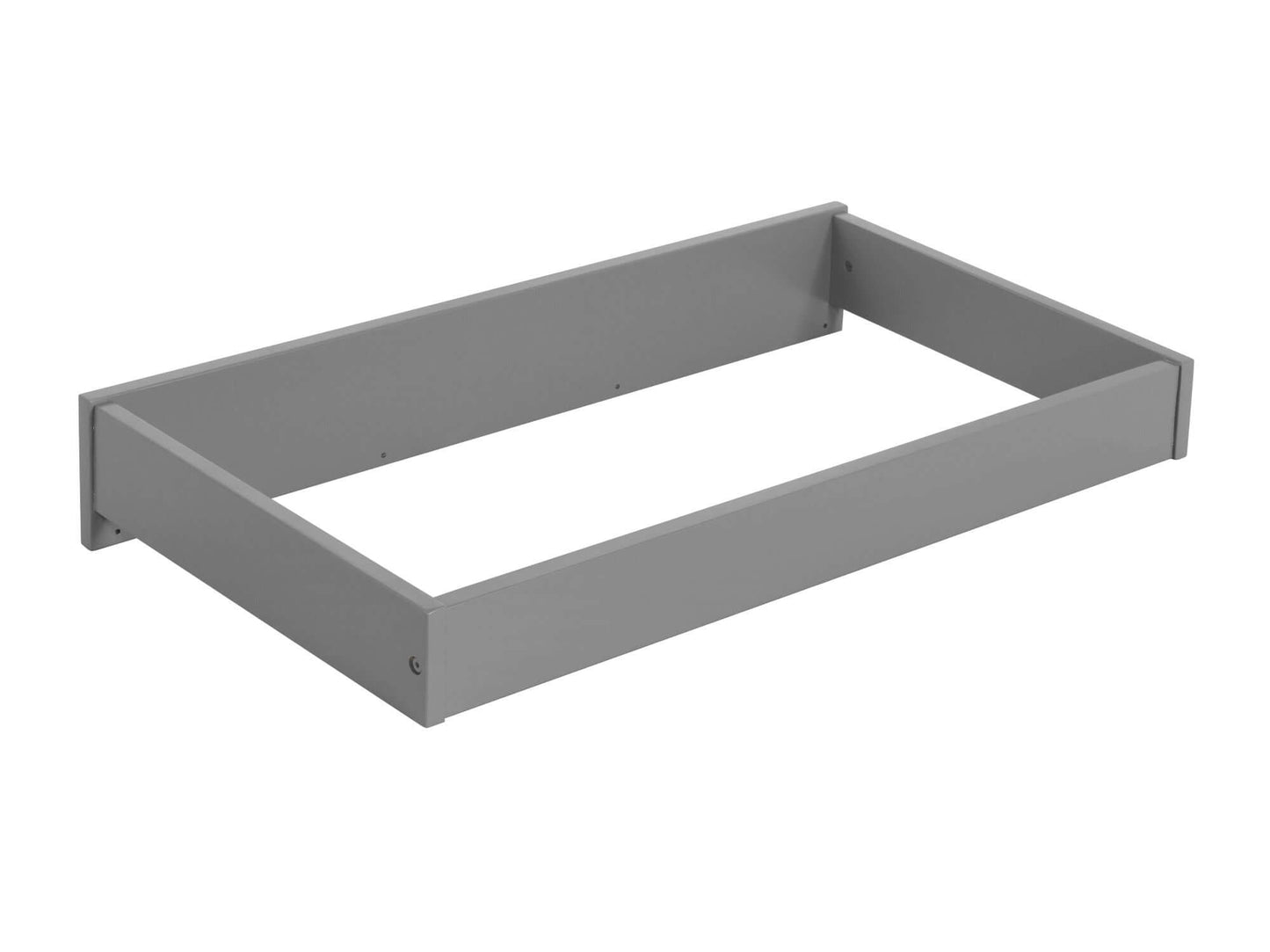 Universal Changing Topper for 3/6 Dr Dresser- RTA - Top Inclined View of the Universal Changing Topper for 3/6 Dr Dresser Gray