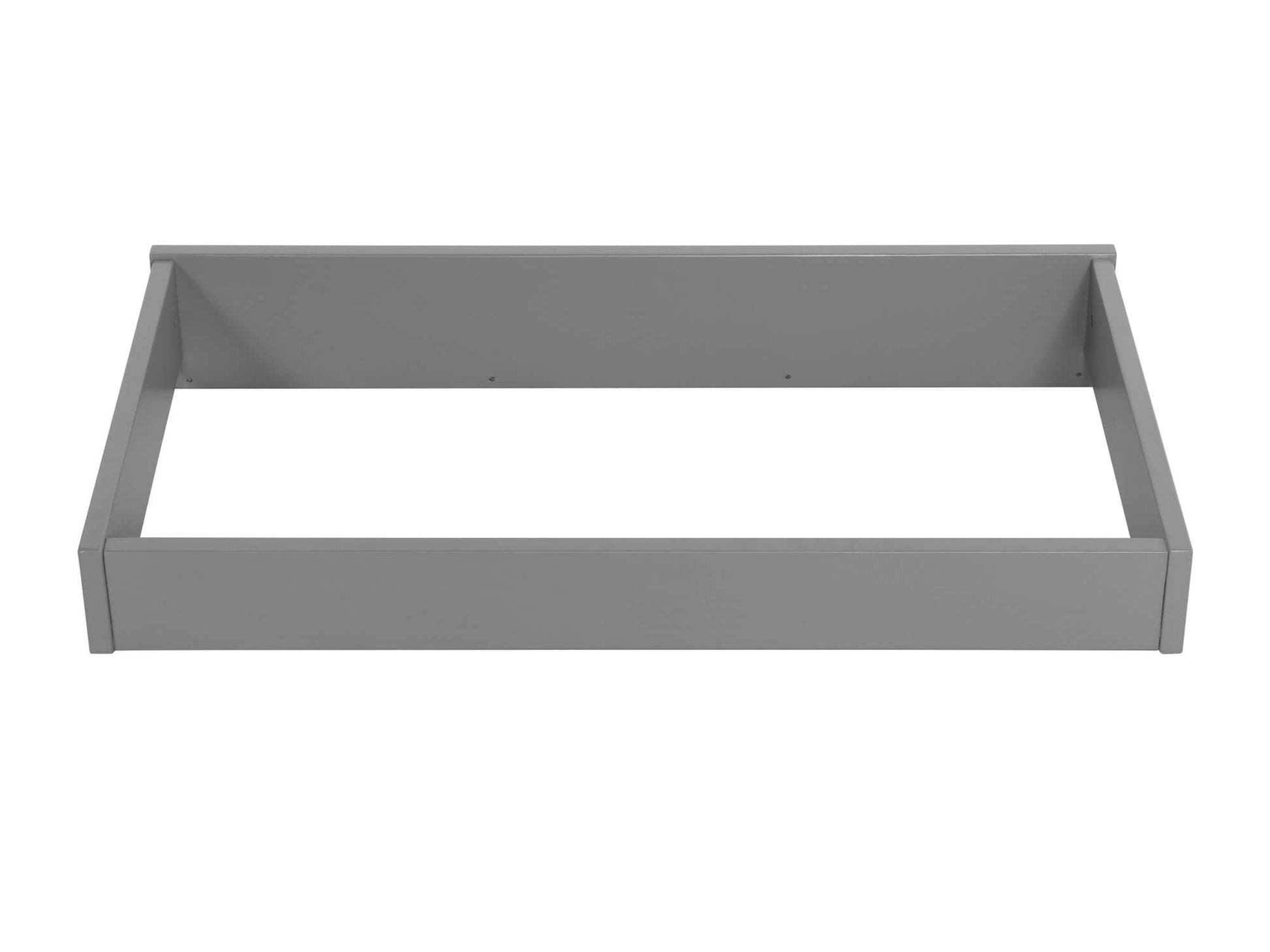 Universal Changing Topper for 3/6 Dr Dresser- RTA - Top Front View of the Universal Changing Topper for 3/6 Dr Dresser Gray