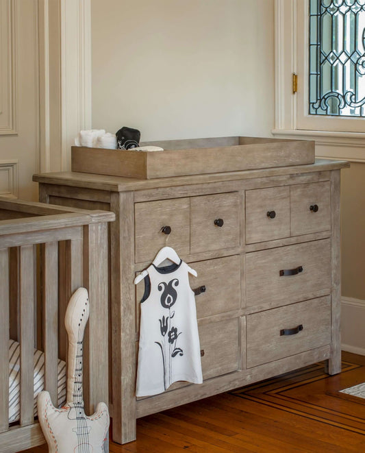 Relic 6 Drawer Dresser - Lifestyle Image Side View of 6 Drawer Dresser fossil