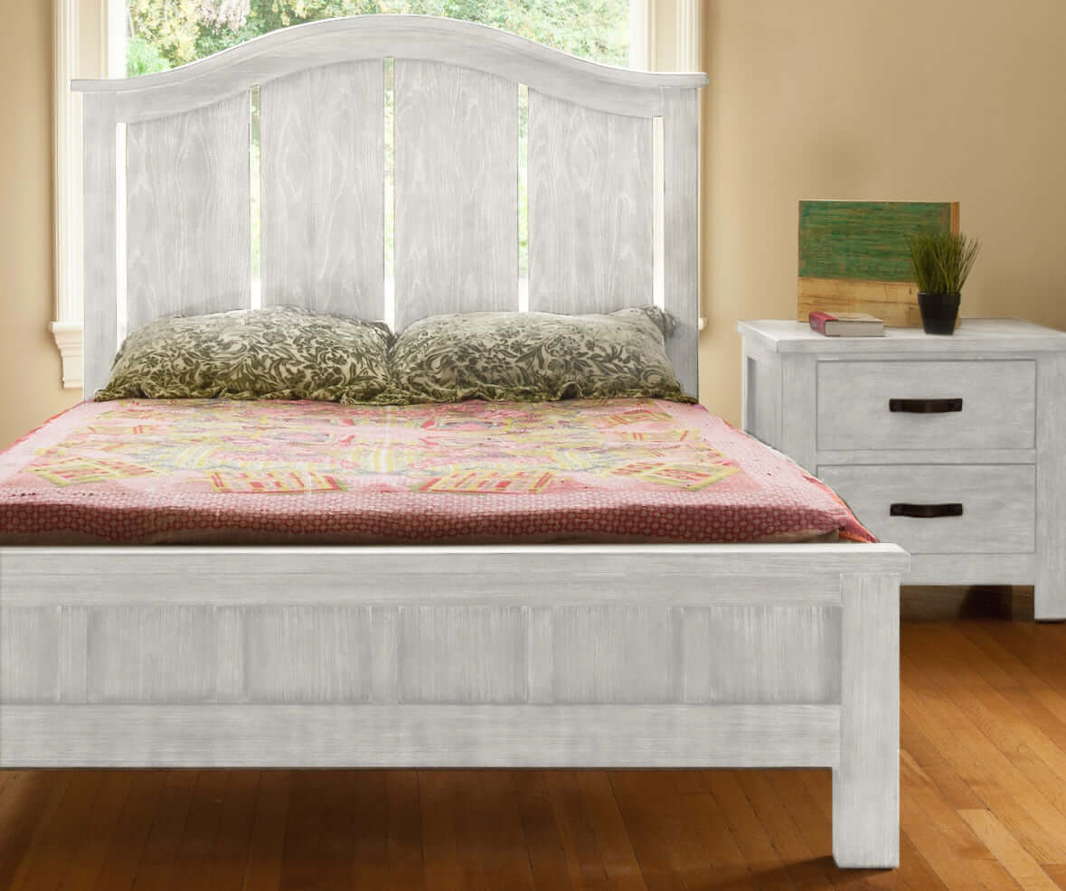 Relic Adult Bed Rail Conversion Kit - Lifestyle Image Front View of Adult Full Size Bed Cloud-1