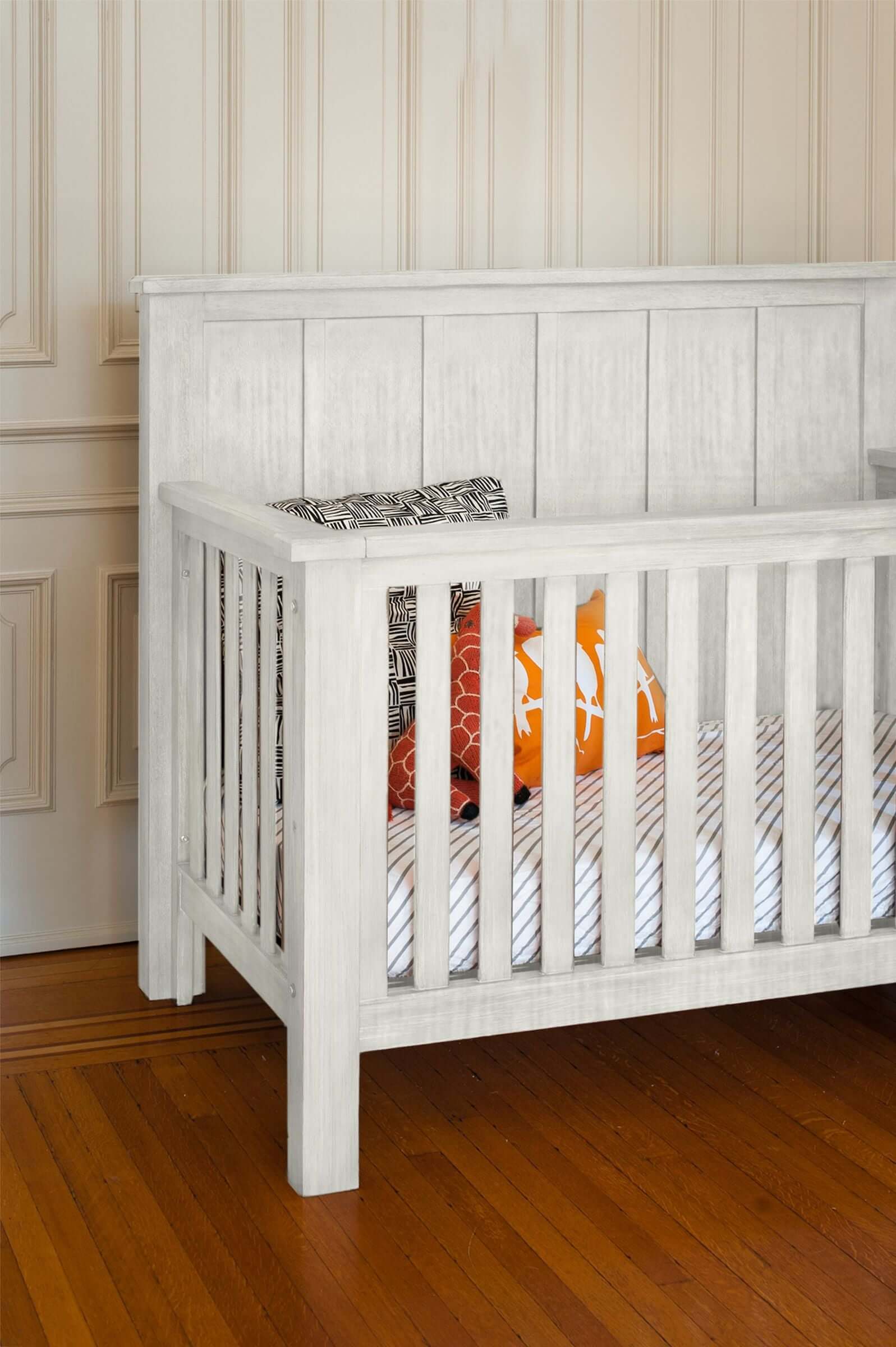 Relic Batten 4-in-1 Convertible Crib - Zoomed Lifestyle Image of Batten 4-in-1 Convertible Crib Cloud