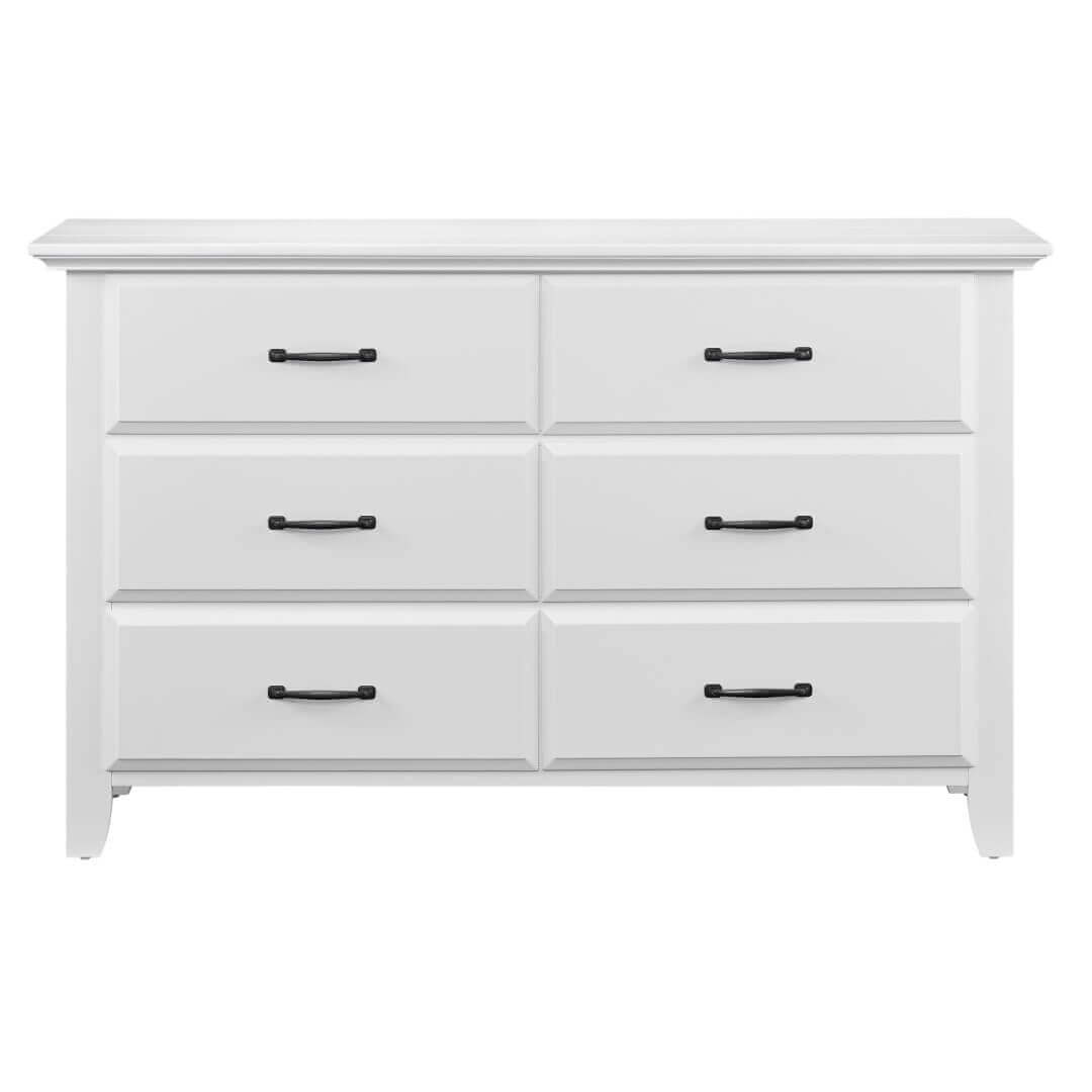 Willowbrook 6 Drawer Dresser - Front View of Willowbrook 6 Drawer Dresser White