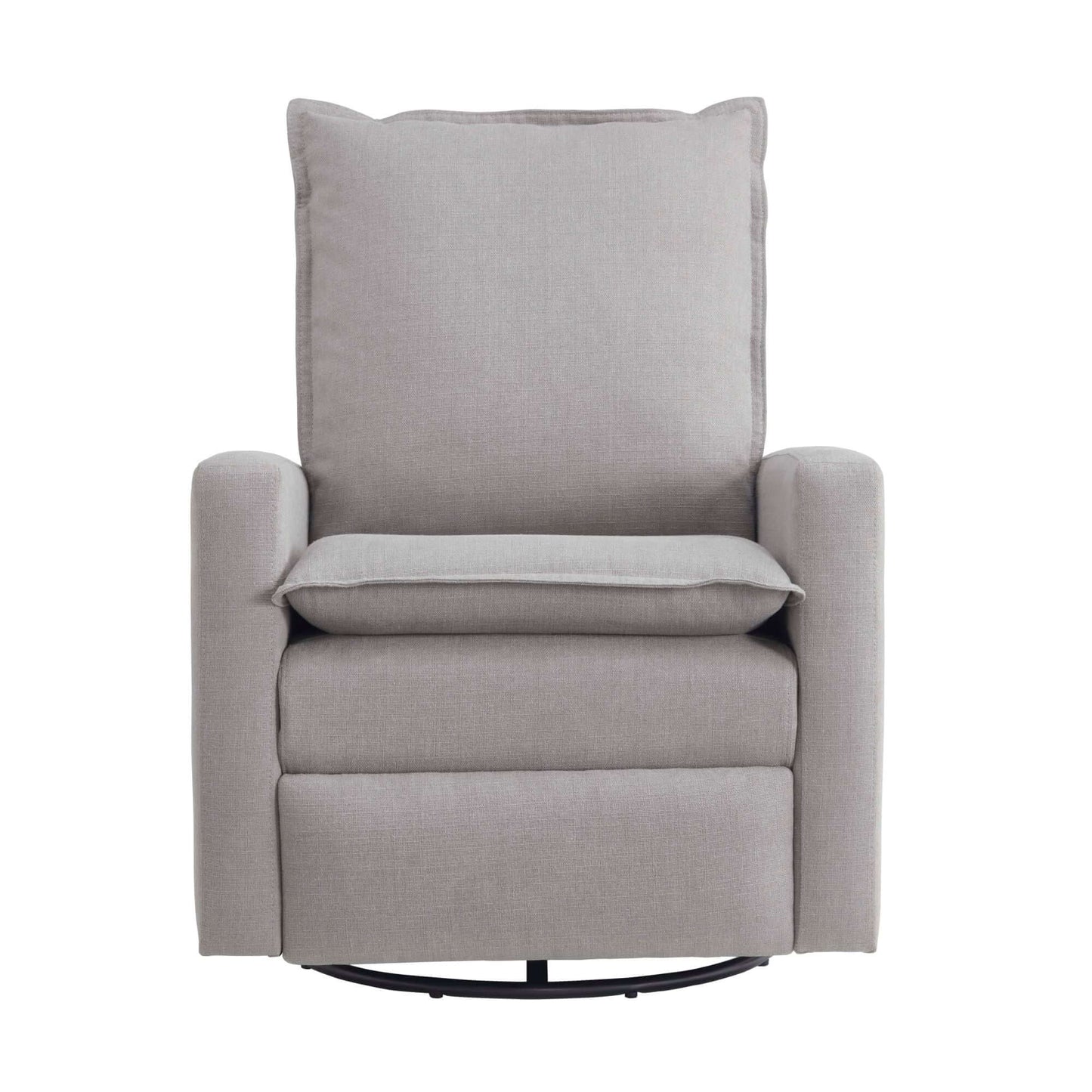 Uptown Nursery Swivel Rocker and Recliner - Front View of Uptown Nursery Swivel Rocker and Recliner Gray