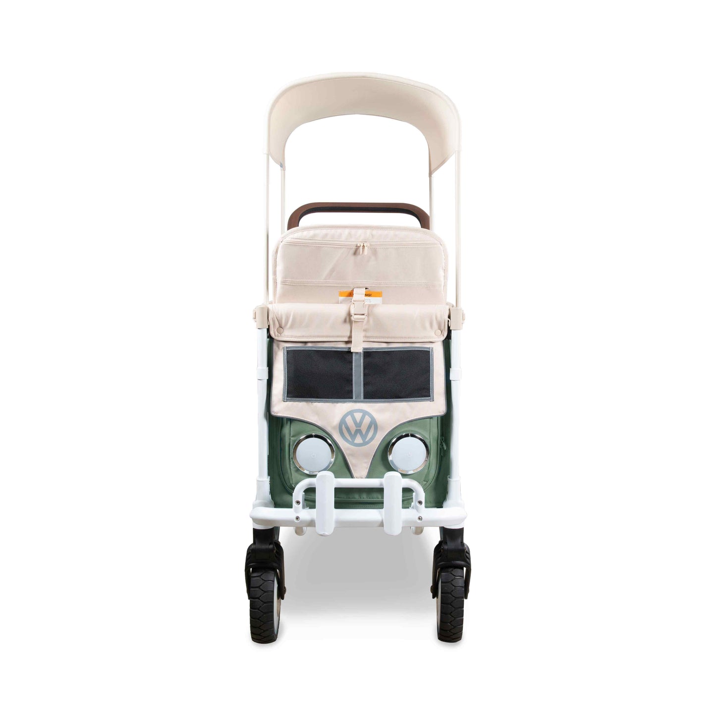 VW2 Volkswagen Stroller Wagon - Front View of the Wagon Green