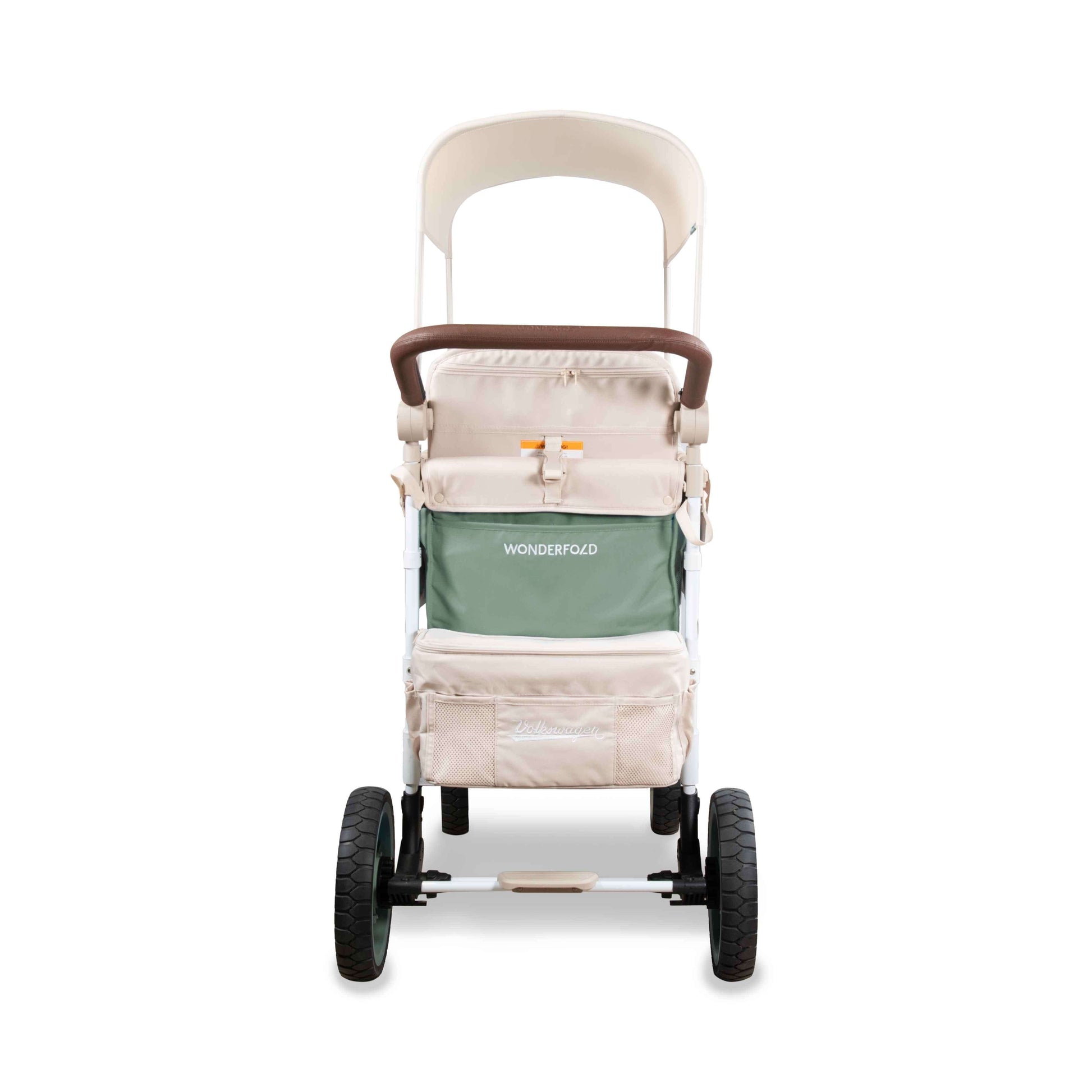 VW2 Volkswagen Stroller Wagon - Back View of the Wagon Green