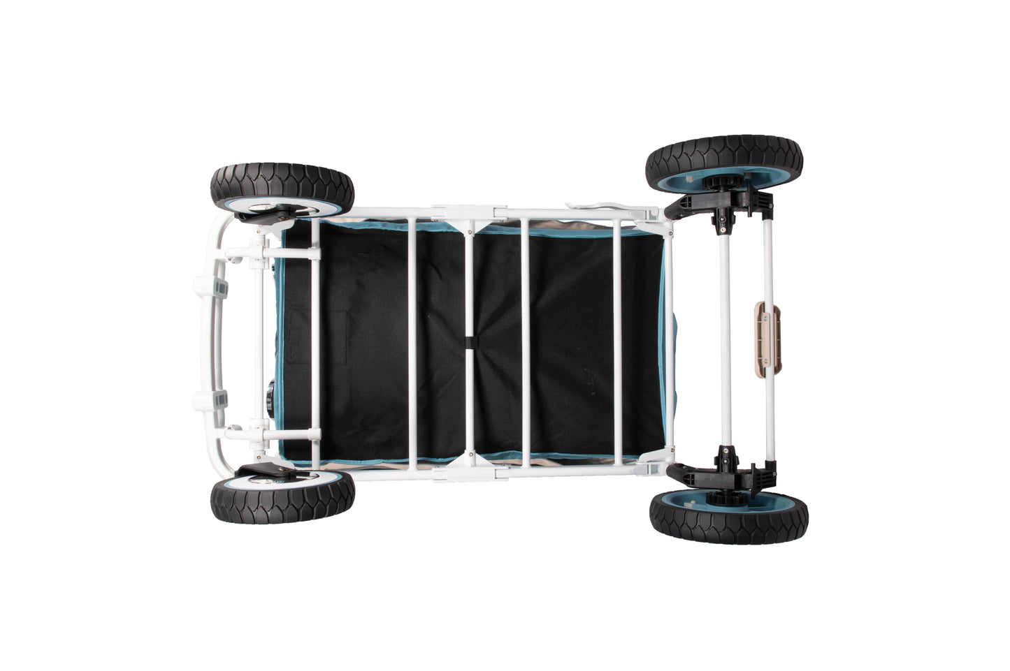 VW4 Volkswagen Stroller Wagon - Bottom View of the Wagon Blue
