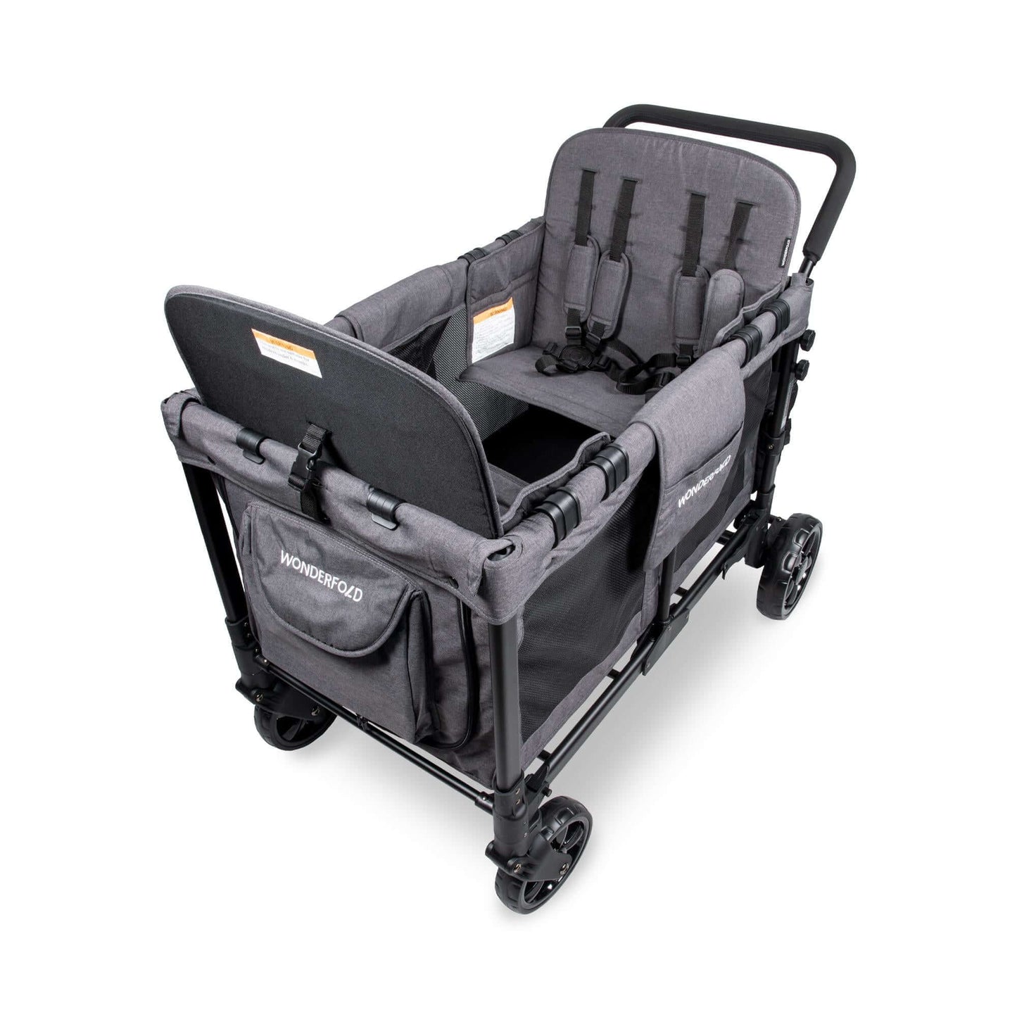 W4 Original Quad Stroller Wagon - Top View of the Wagon Gray