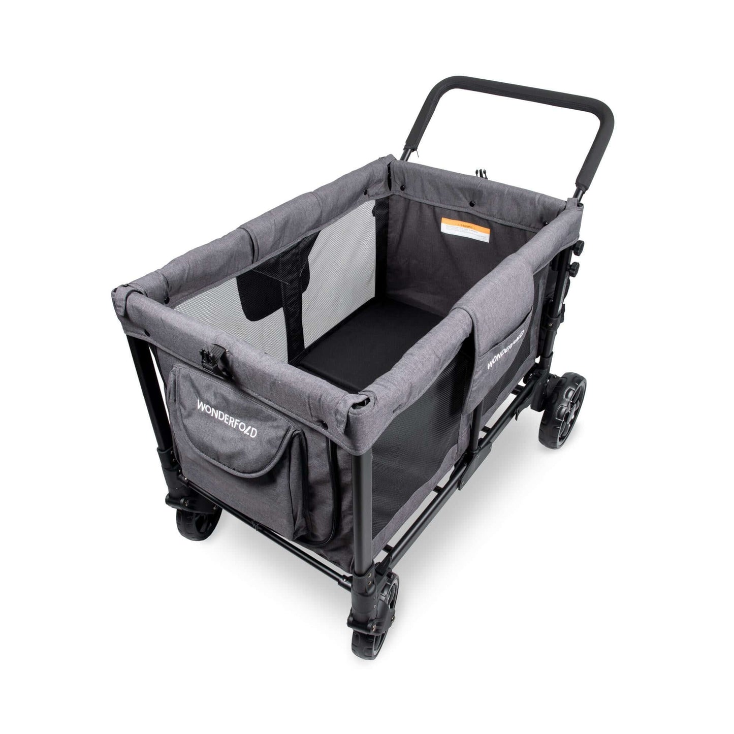W4 Original Quad Stroller Wagon - Top View of the Wagon Gray