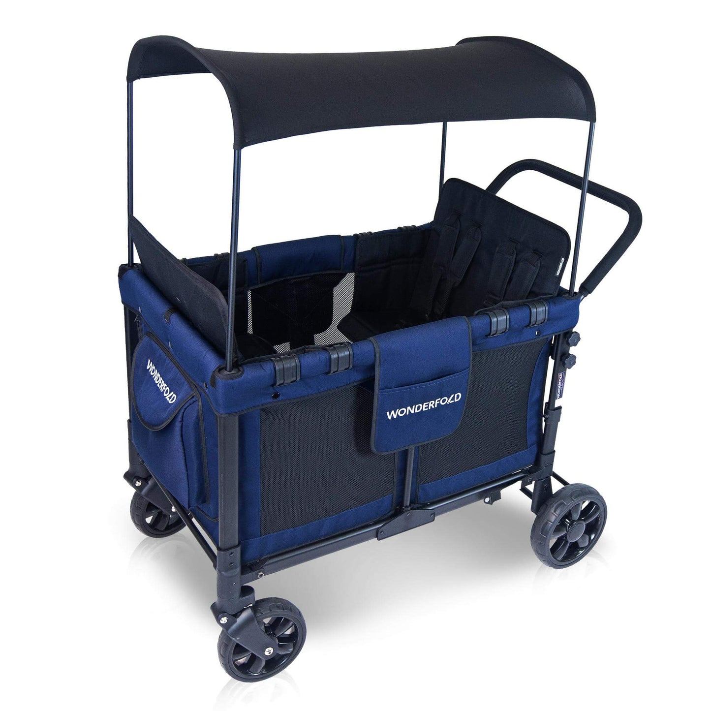 W4 Original Quad Stroller Wagon - Top View of the Product Wagon Blue