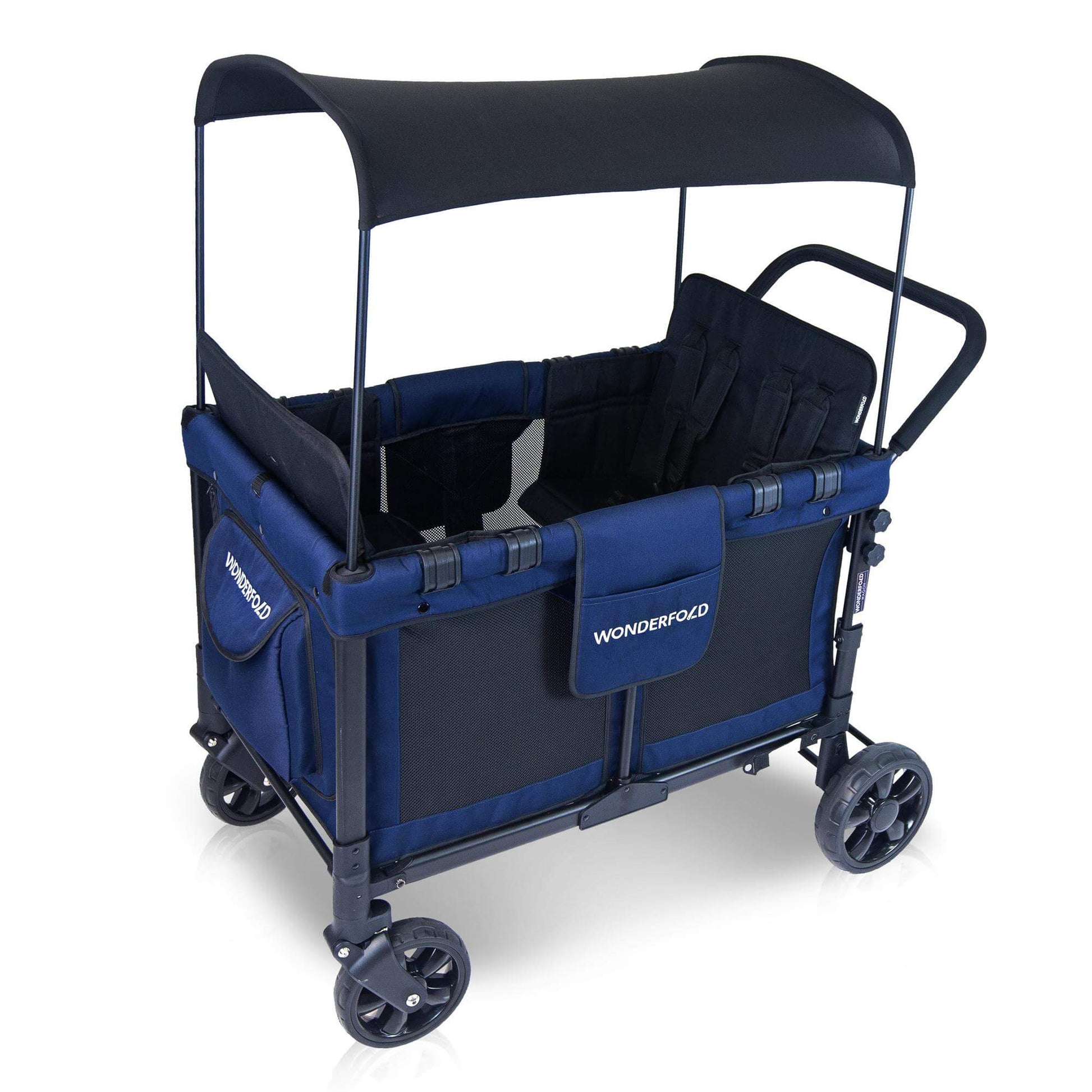 W4 Original Quad Stroller Wagon - Top View of the Product Wagon Blue
