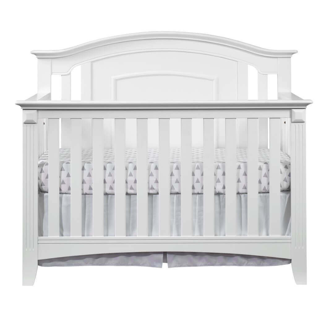 Willowbrook 4-in-1 Convertible Crib - Front View of Willowbrook 4-in-1 Convertible Crib White