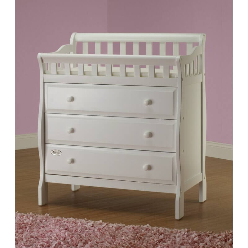 Oneman Changing Table - Lifestyle Image of Changing Table White