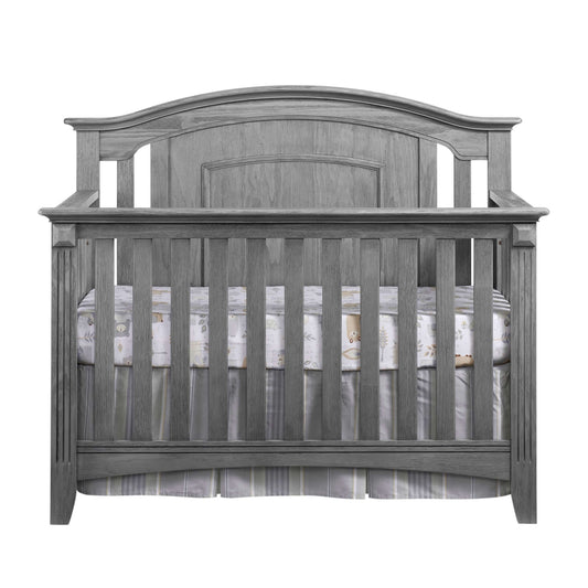 Willowbrook 4-in-1 Convertible Crib - Front View of Willowbrook 4-in-1 Convertible Crib Graphite Gray