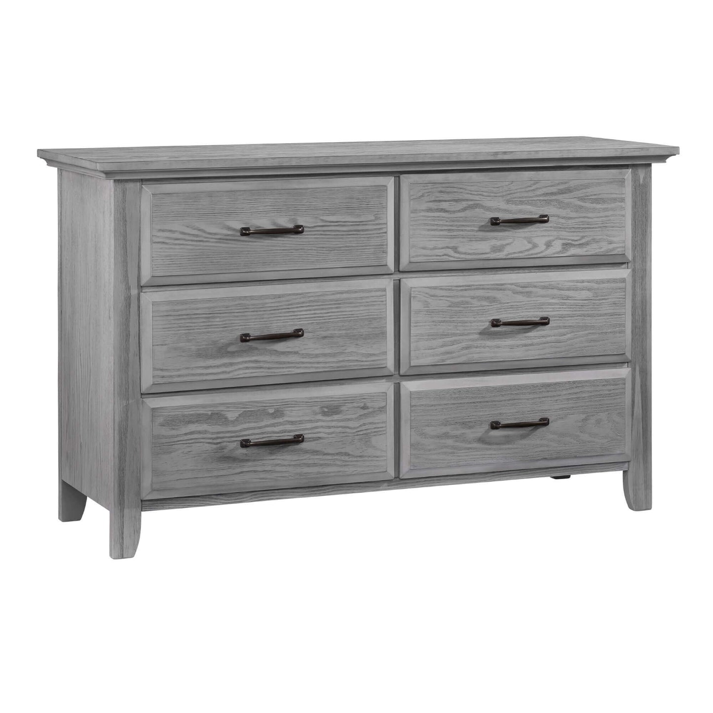 Willowbrook 6 Drawer Dresser - Inclined Side View of Willowbrook 6 Drawer Dresser Graphite Gray