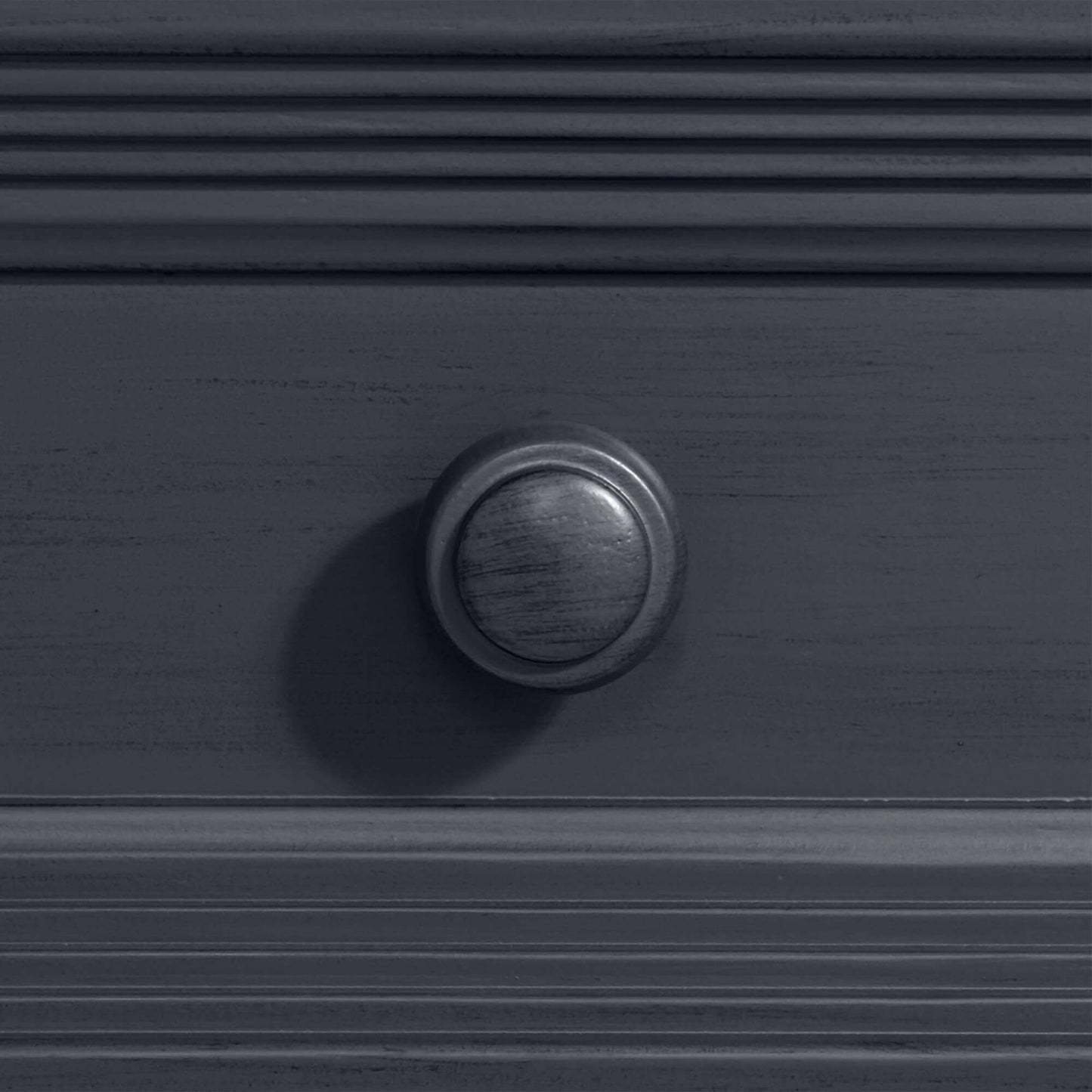 Weston 7 Drawer Dresser - Zoomed Front View of knob of Weston 7 Drawer Dresser Midnight Slate