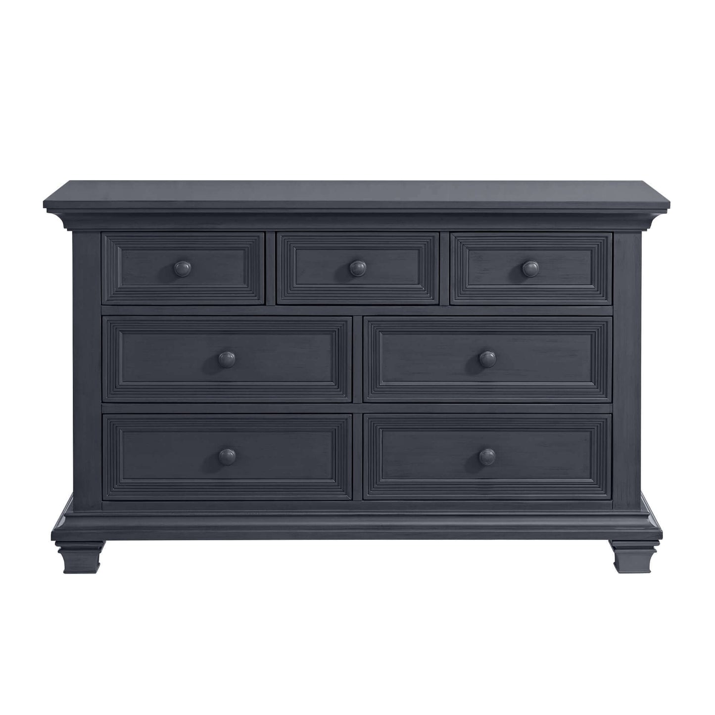 Weston 7 Drawer Dresser - Front View of Weston 7 Drawer Dresser Midnight Slate