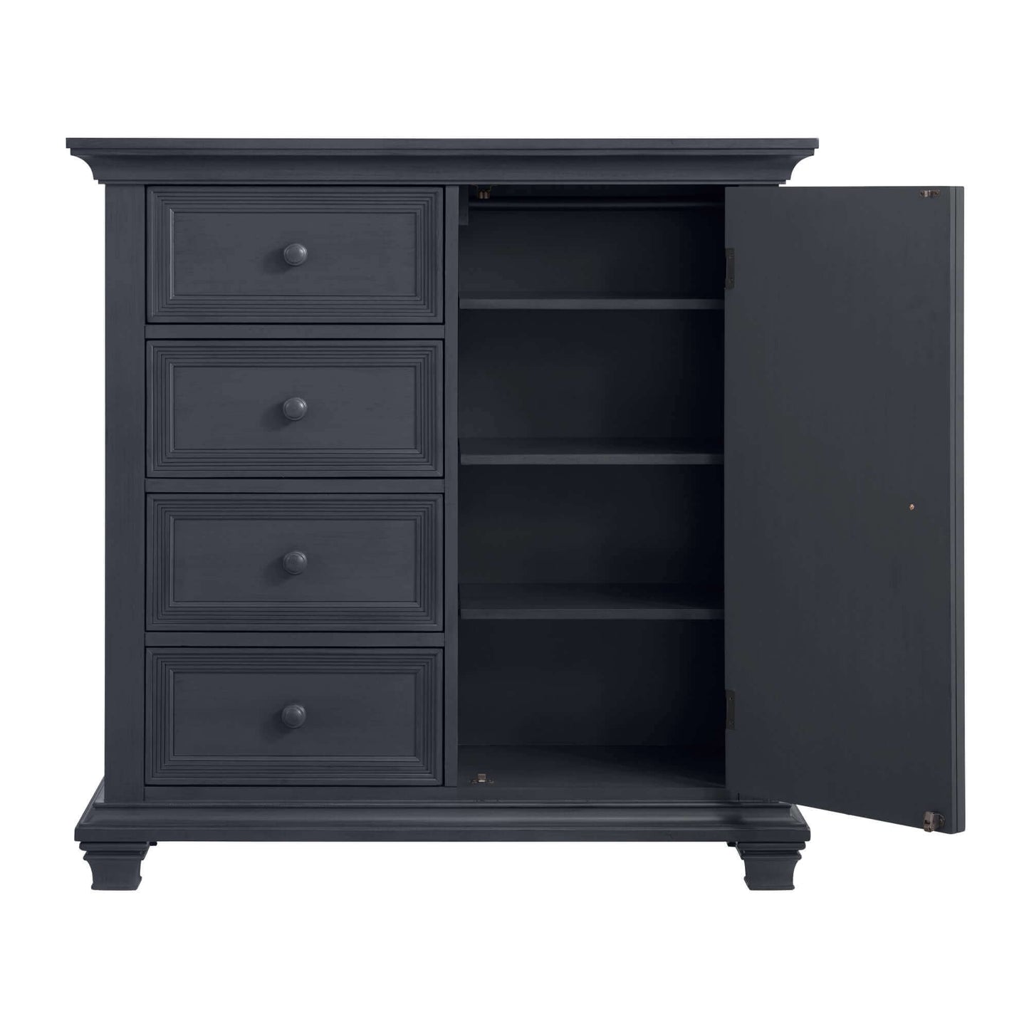 Weston Chifferobe - Front View of Open Door Weston Chifferobe Midnight Slate
