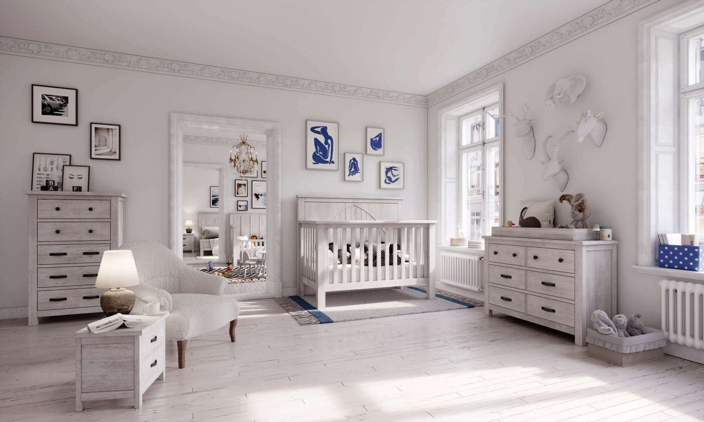 Relic Winchester 4-in-1 Convertible Crib - Lifestyle Image of All Relic's Product Cloud