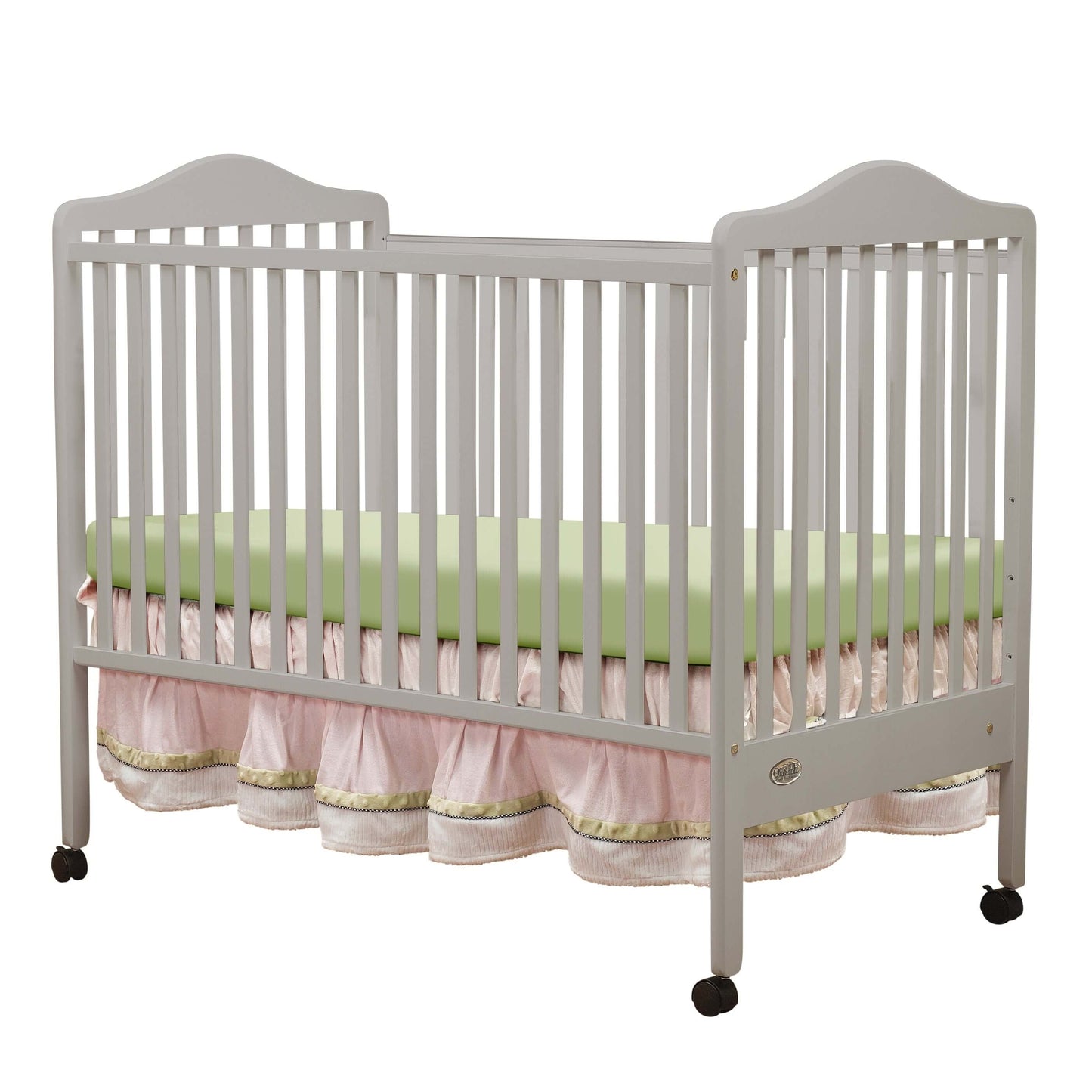 Jenny Full Size Crib - Inclined Side View of Jenny Full Size Crib White