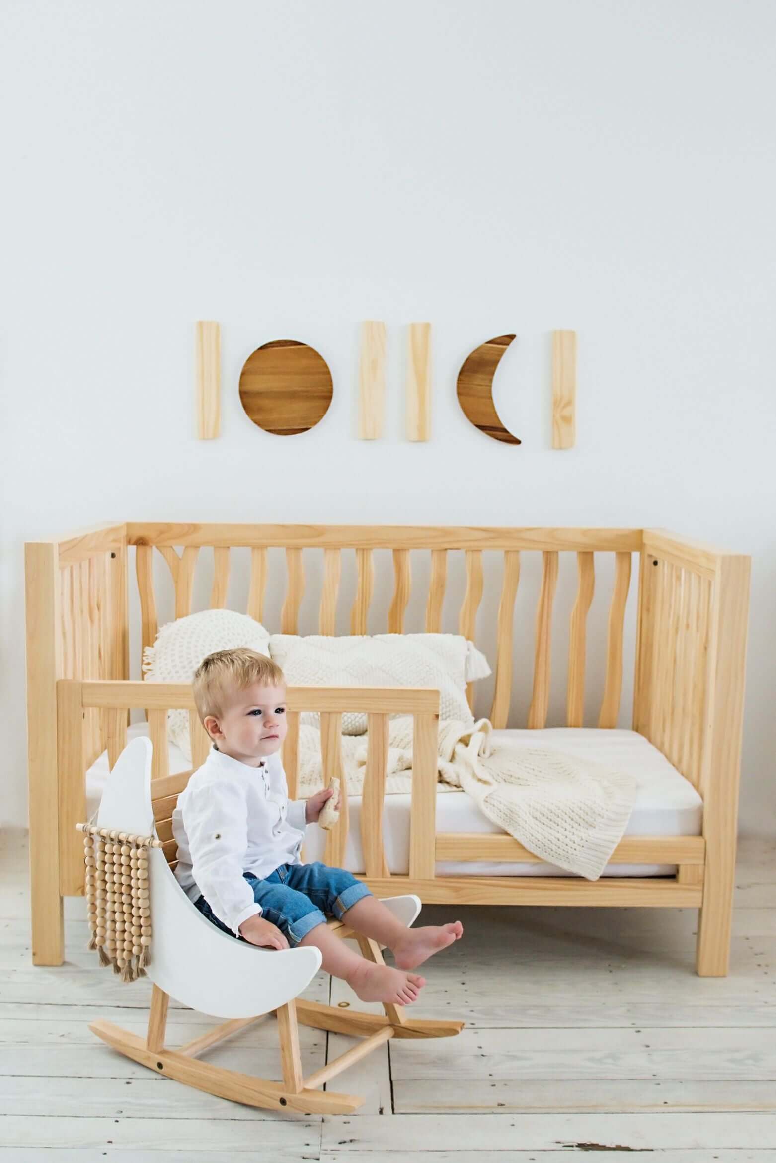 Branch Toddler & Day Bed Conversion Kit - Lifestyle Image of Toddler & Day Bed Conversion Kit Natural