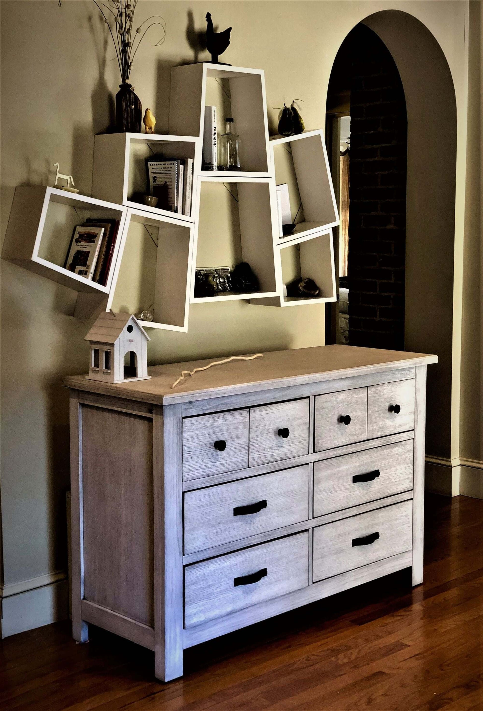 Relic 6 Drawer Dresser - Lifestyle Image Side View of 6 Drawer Dresser fossil-1
