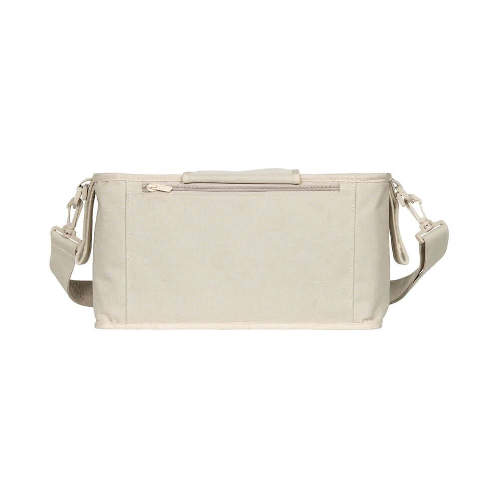 Parent Console with 2 Insulated Cup Holders - Back View of Parent Console with 2 Cup Holders Beige