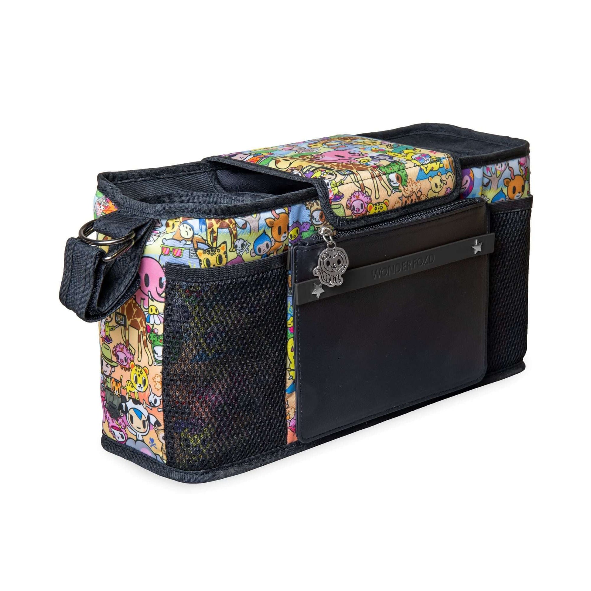 Parent Console with 2 Insulated Cup Holders - Front Inclined View of Parent Console with 2 Cup Holders TokiDoki Animalini