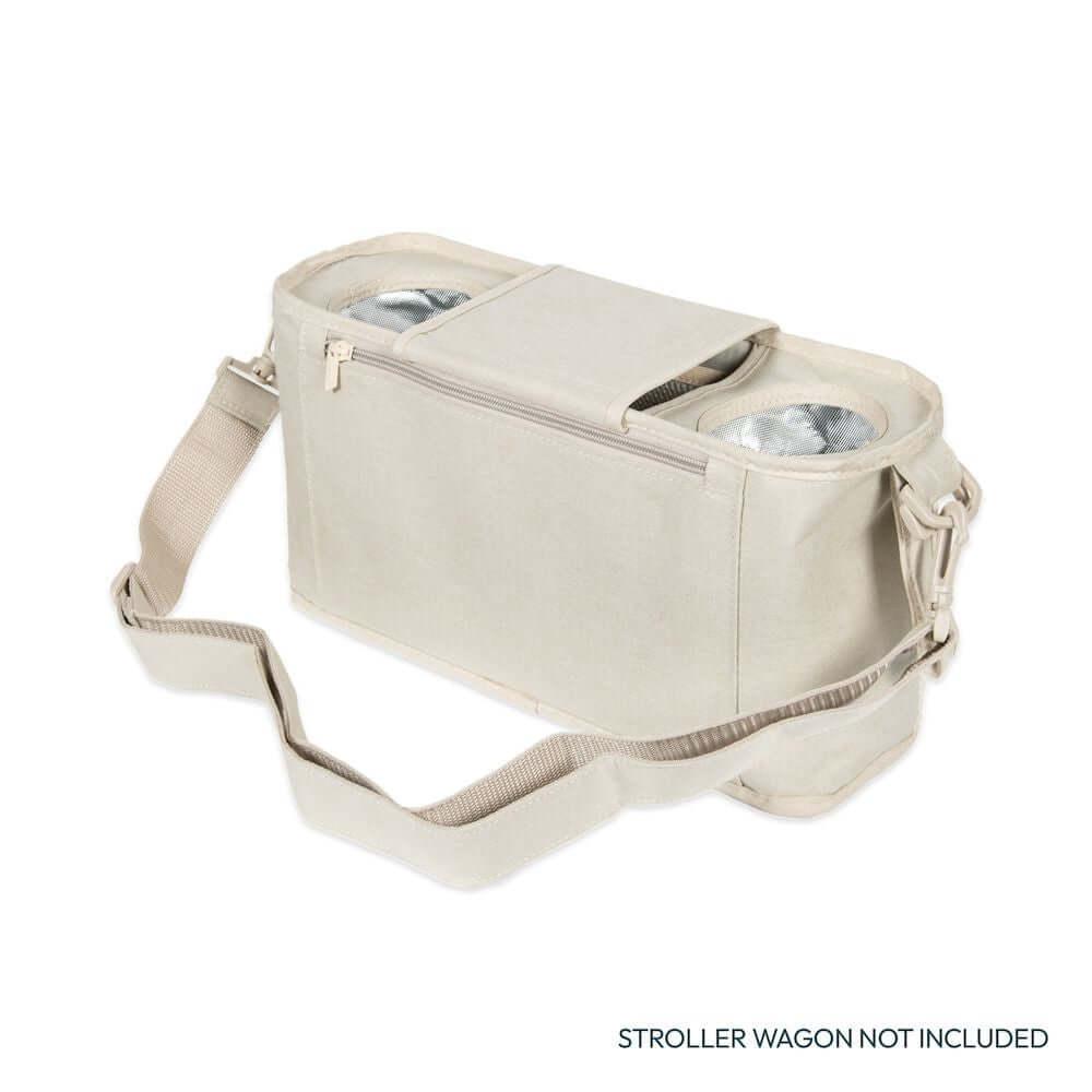 Parent Console with 2 Insulated Cup Holders - Back Inclined View of Parent Console with 2 Cup Holders Beige