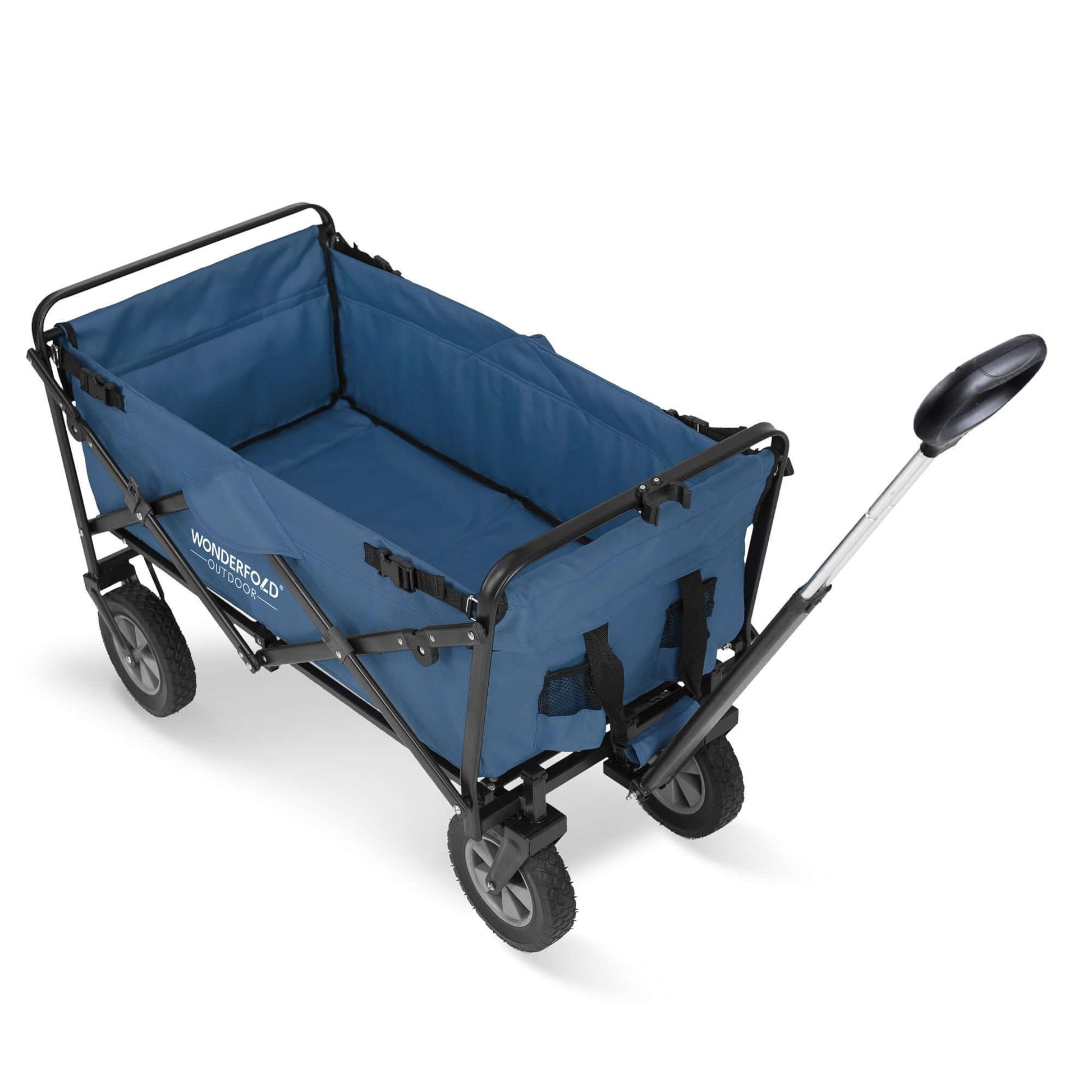 S1 Utility Folding Wagon with Self Stand - Top Front View of The Wagon S1 Blue