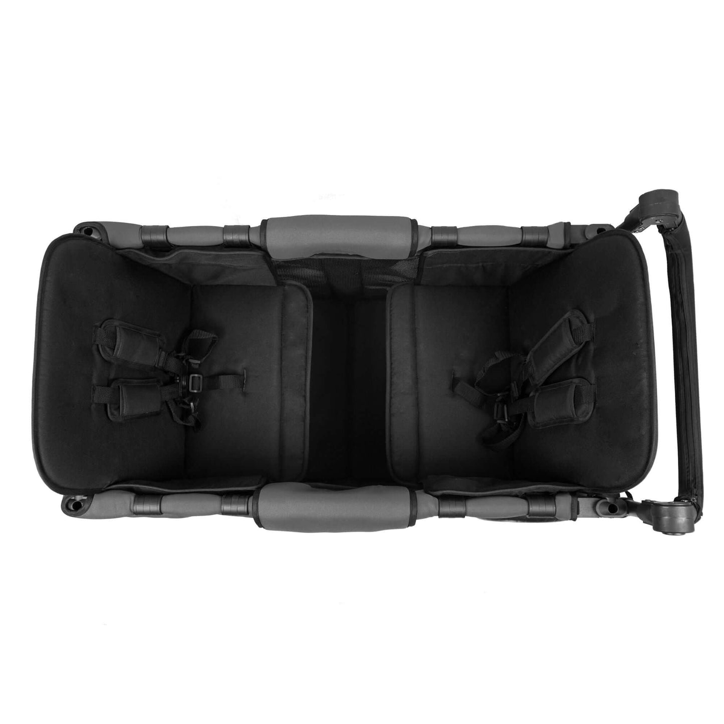 W2 Original + Double Stroller Wagon - Top View of W2 Original + Double Stroller Wagon Gray