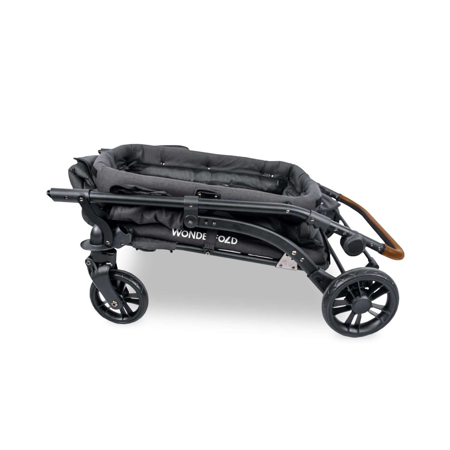 M1 Single Stroller Wagon - Folded View of The M1 Single Stroller Wagon Black
