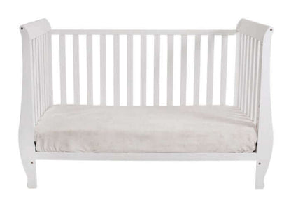 AFG Naomi Convertible Crib w/ Toddler Rail - White Daybed