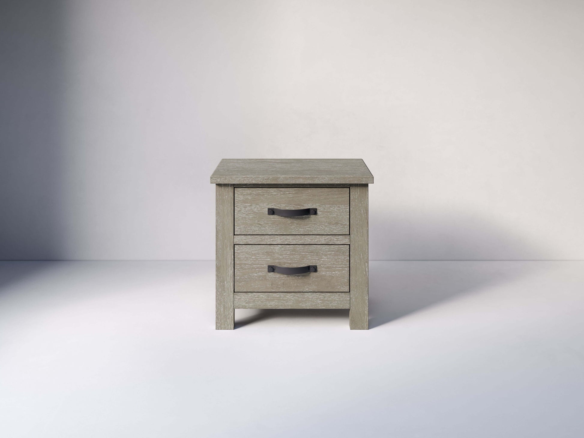 Relic 2-Drawer Nightstand - Front View of 2-Drawer Nightstand Fossil