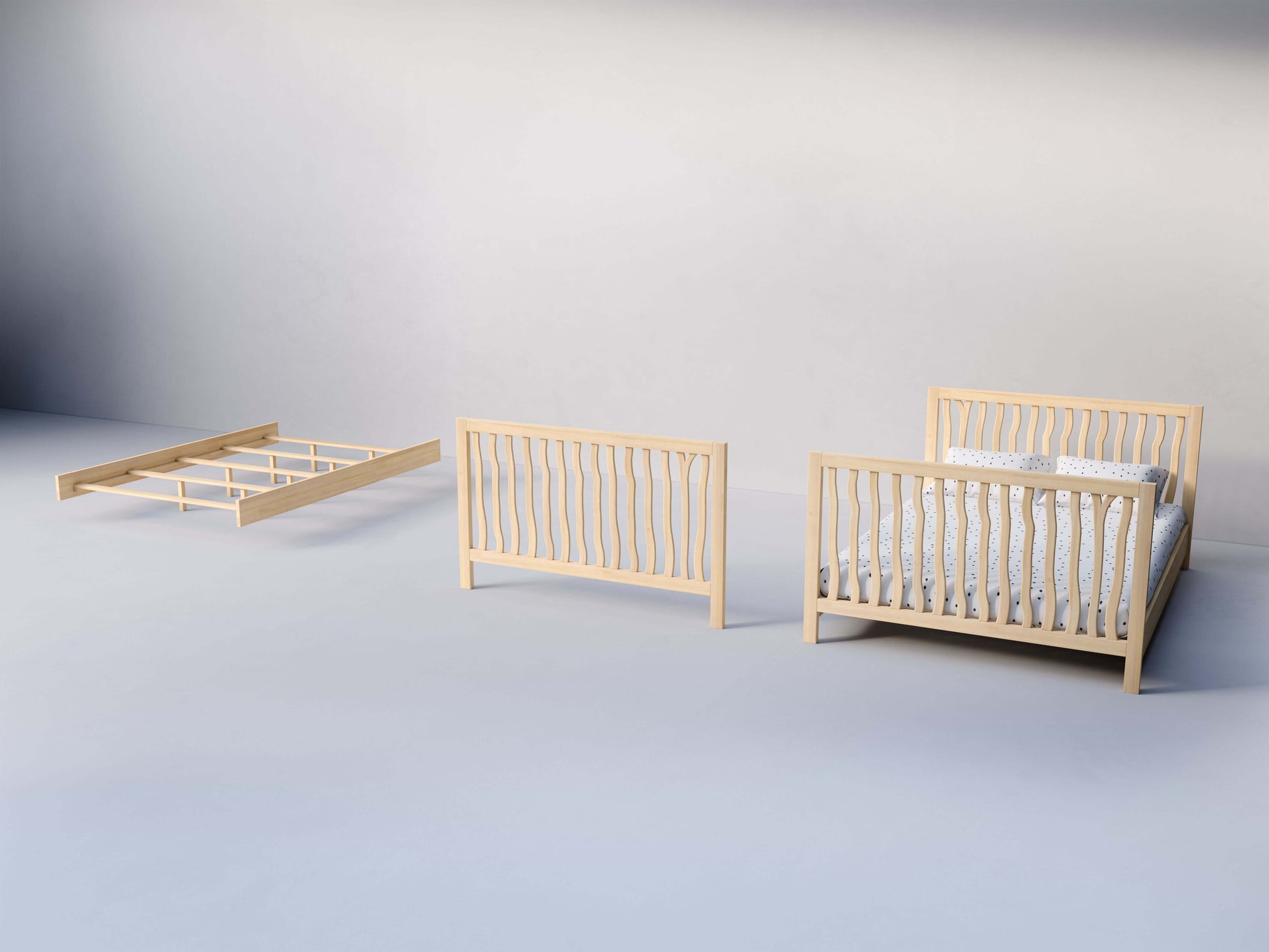 Branch Adult Rail Conversion Kit - Side View of Adult Rail Conversion Kit Natural