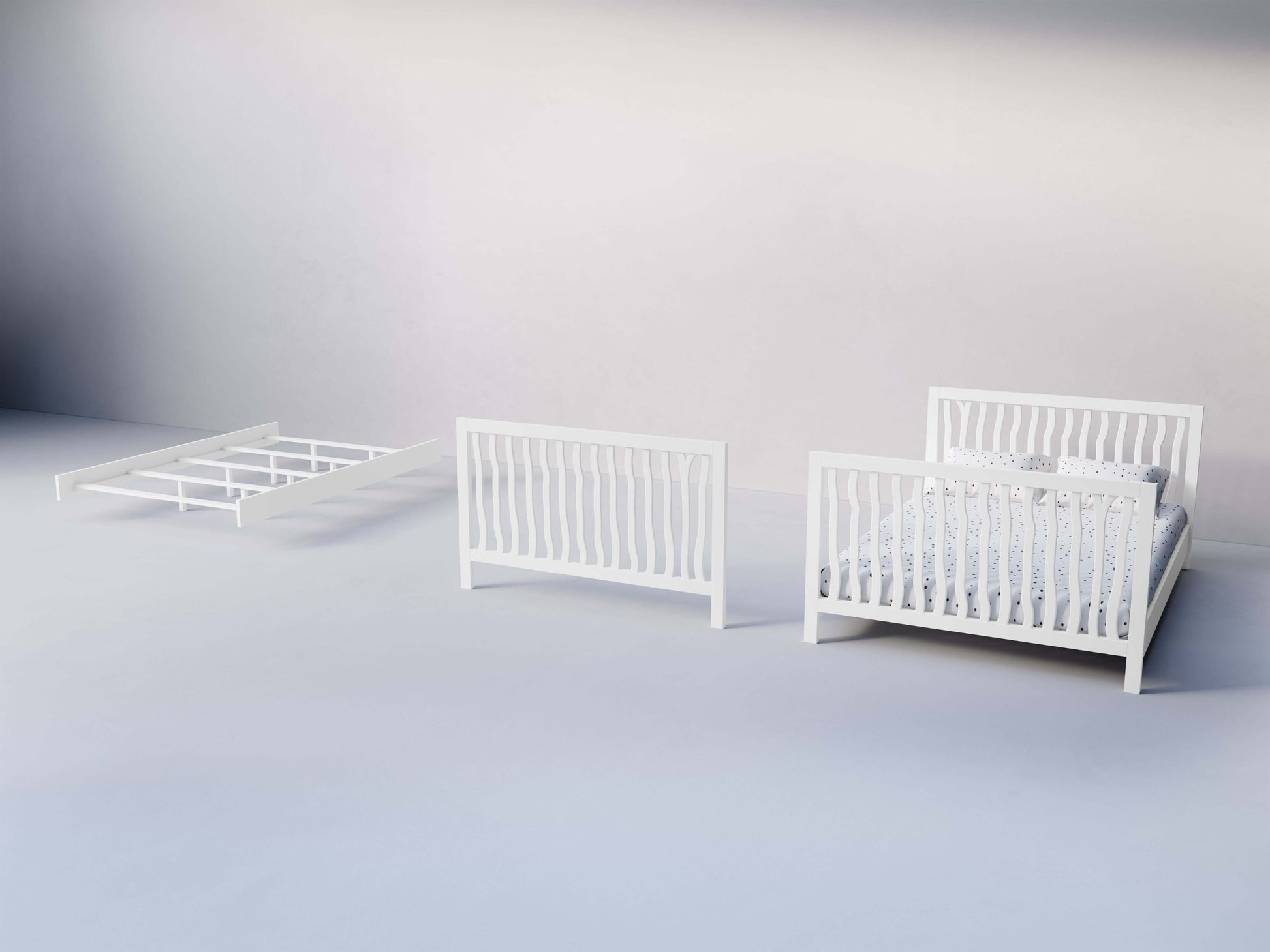 Branch Adult Rail Conversion Kit - Side View of Adult Rail Conversion Kit Snow White