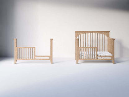 Cameo Sleigh Toddler Bed Conversion Kit - Front View of Sleigh Toddler Bed Conversion Kit Toast
