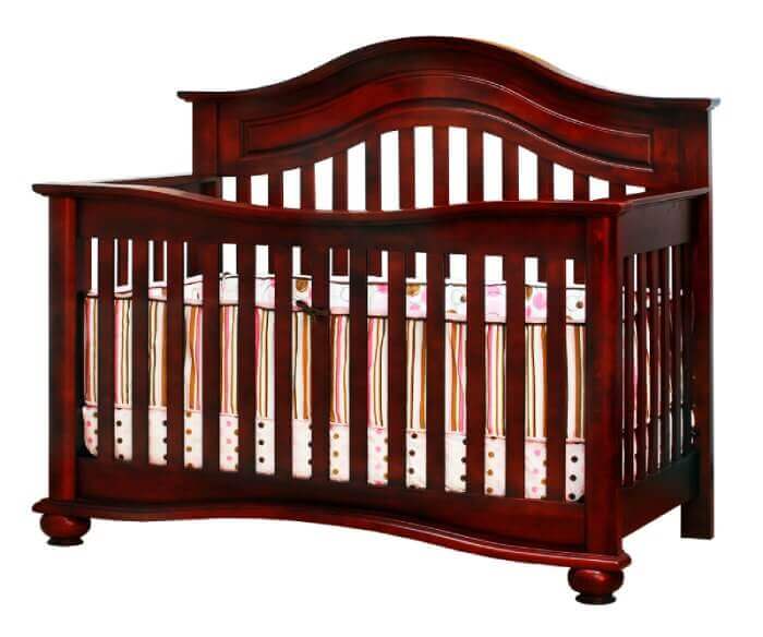 AFG Lia Convertible Crib - Cherry Crib Front