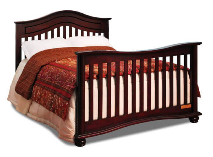 AFG Lia Convertible Crib - Cherry Full Bed